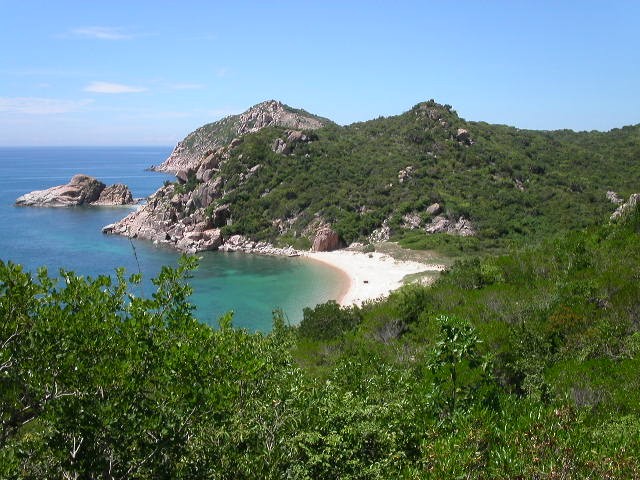 Untouched Ba Dien Beach in Ninh Hai District, Ninh Thuan Province. Tourism is said to be a potential sector in the coastal province. (Photo: Tuong Vy)